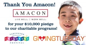 Thank you Amacon. Live Well Work Well, for your $10,000 pledge to our charitable programs.
