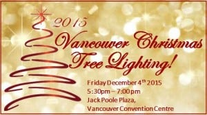 Vancouver Christmas tree lighting 2015