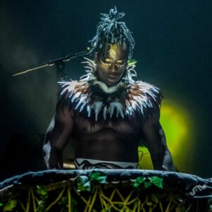 Image of drummer from the Won’Ma Africa performance on June 1st-5th