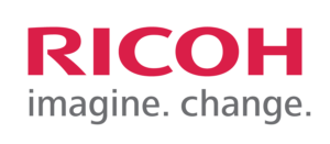 Ricoh logo with text, ‘Imagine. Change.’