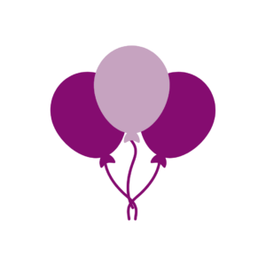 Icon of three balloons