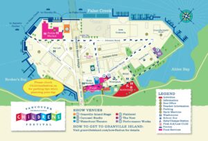 Image of Vancouver Childrens Festival map