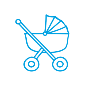 Stroller parking icon