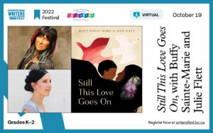 Banner of a book titled Still This Love Goes On, with a image of the book cover, author, and illustrator
