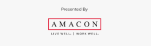 Amacon Logo with text that says presented by Amacon, Live Well, Work Well